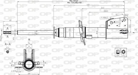 Open Parts SAB8177.31 - Амортизатор unicars.by