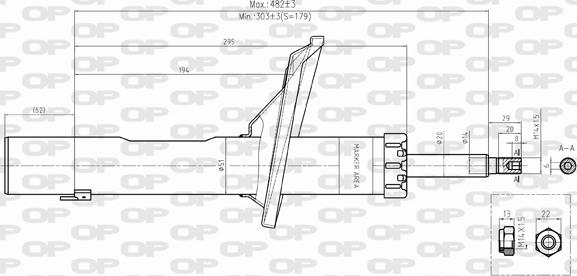 Open Parts SAB8395.11 - Амортизатор unicars.by