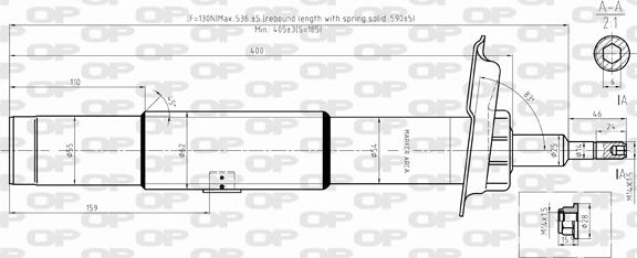 Open Parts SAB8342.31 - Амортизатор unicars.by