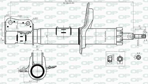 Open Parts SAB8365.31 - Амортизатор unicars.by