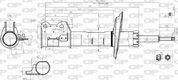 Open Parts SAB8384.31 - Амортизатор unicars.by