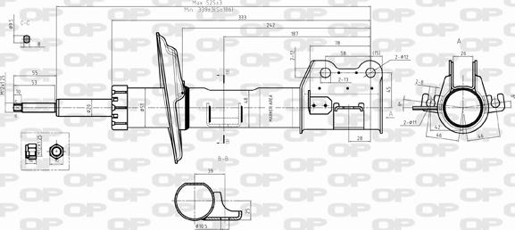 Open Parts SAB8385.31 - Амортизатор unicars.by