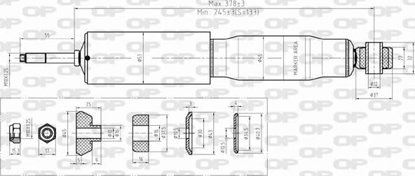 Open Parts SAB8380.31 - Амортизатор unicars.by