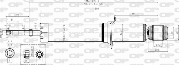 Open Parts SAB8336.32 - Амортизатор unicars.by