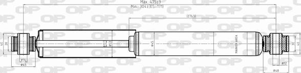 Open Parts SAB8338.32 - Амортизатор unicars.by