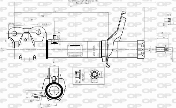 Open Parts SAB8322.31 - Амортизатор unicars.by