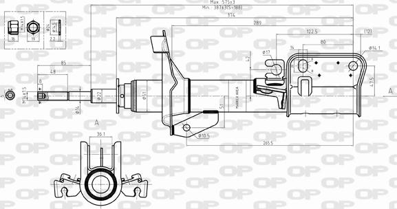 Open Parts SAB8327.31 - Амортизатор unicars.by