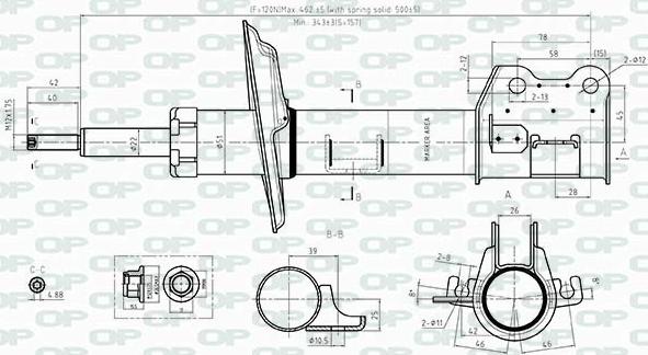 Open Parts SAB8374.31 - Амортизатор unicars.by