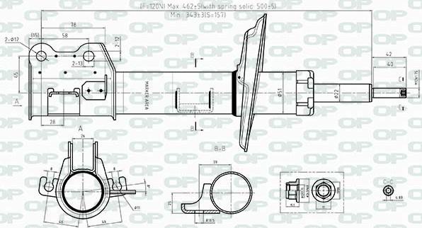 Open Parts SAB8373.31 - Амортизатор unicars.by