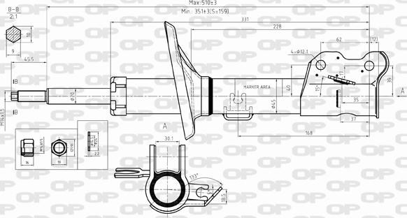 Open Parts SAB8294.31 - Амортизатор unicars.by