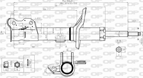 Open Parts SAB8293.31 - Амортизатор unicars.by