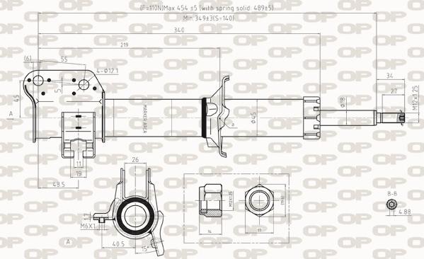 Open Parts SAB8254.31 - Амортизатор unicars.by