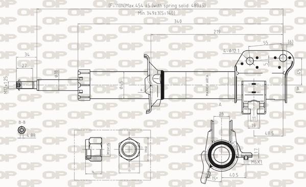 Open Parts SAB8255.31 - Амортизатор unicars.by