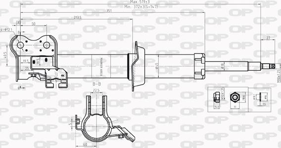 Open Parts SAB8209.31 - Амортизатор unicars.by