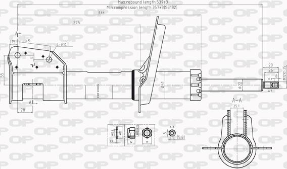 Open Parts SAB8216.31 - Амортизатор unicars.by