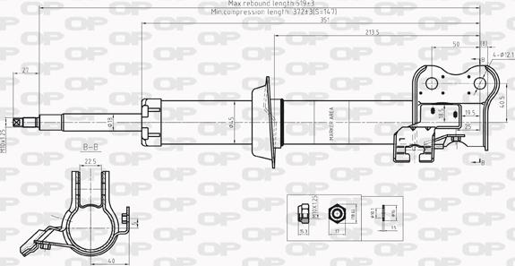 Open Parts SAB8210.31 - Амортизатор unicars.by