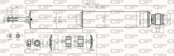 Open Parts SAB8282.31 - Амортизатор unicars.by