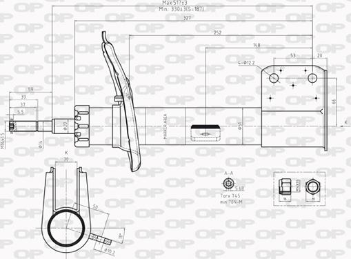 Open Parts SAB8235.31 - Амортизатор unicars.by