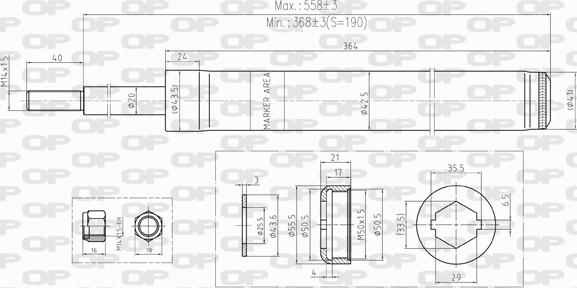 Open Parts SAB8233.31 - Амортизатор unicars.by