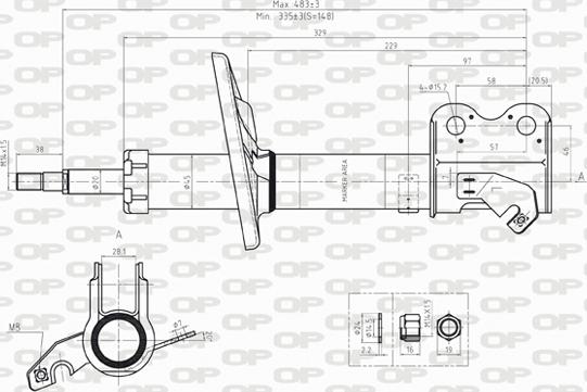 Open Parts SAB8237.31 - Амортизатор unicars.by