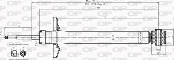 Open Parts SAB8226.12 - Амортизатор unicars.by