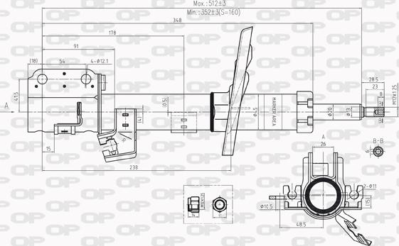 Open Parts SAB8220.31 - Амортизатор unicars.by