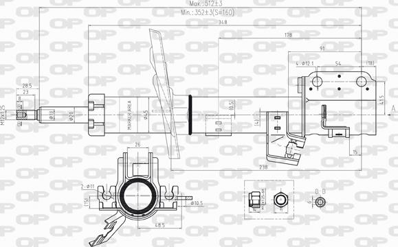 Open Parts SAB8221.31 - Амортизатор unicars.by