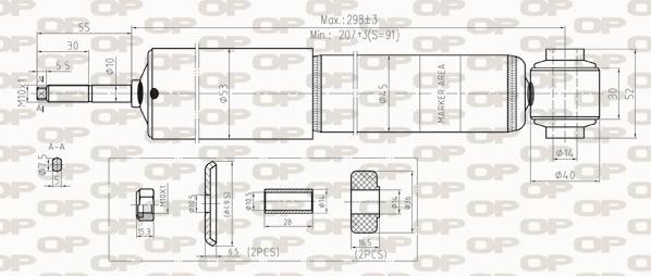 Open Parts SAB8273.31 - Амортизатор unicars.by