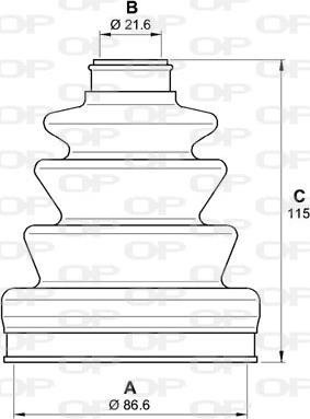 Open Parts SJK7057.00 - Пыльник, приводной вал unicars.by