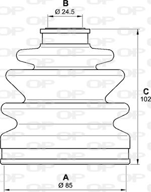 Open Parts SJK7114.00 - Пыльник, приводной вал unicars.by