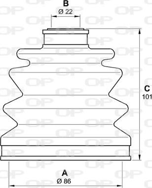 Open Parts SJK7186.00 - Пыльник, приводной вал unicars.by