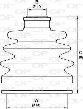 Open Parts SJK7174.00 - Пыльник, приводной вал unicars.by