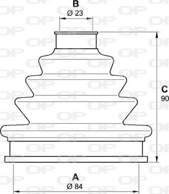 Open Parts SJK7240.00 - Пыльник, приводной вал unicars.by