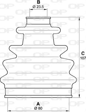 Open Parts SJK7202.00 - Пыльник, приводной вал unicars.by