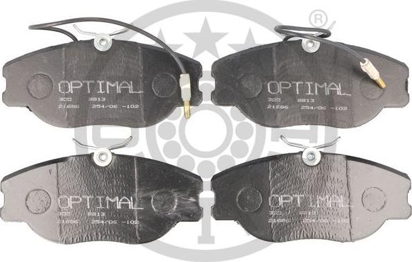 Optimal 9913 - Тормозные колодки, дисковые, комплект unicars.by