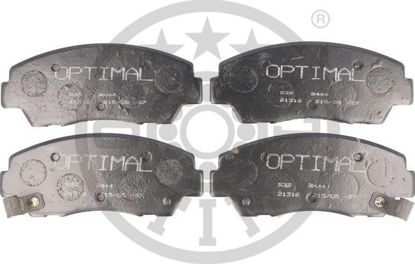 Optimal 9444 - Тормозные колодки, дисковые, комплект unicars.by