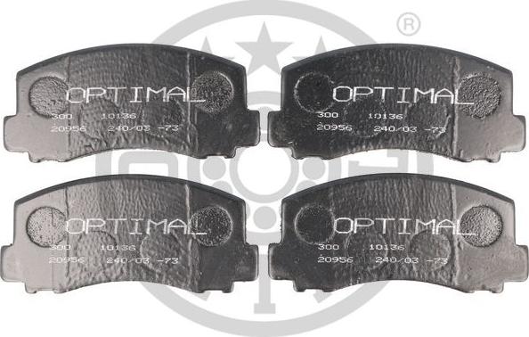 Optimal 9344 - Тормозные колодки, дисковые, комплект unicars.by