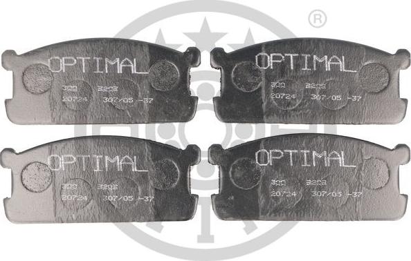 Optimal 9209 - Тормозные колодки, дисковые, комплект unicars.by