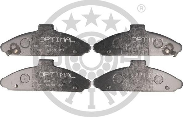 Optimal 9791 - Тормозные колодки, дисковые, комплект unicars.by