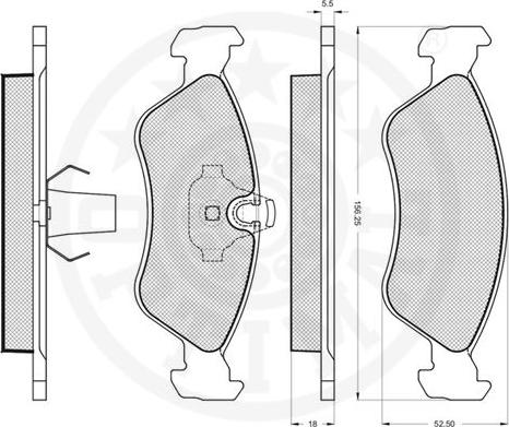 Optimal 10149 - Тормозные колодки, дисковые, комплект unicars.by