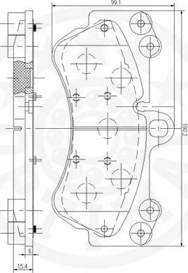 Optimal 12194 - Тормозные колодки, дисковые, комплект unicars.by