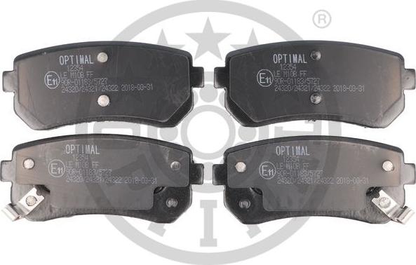 Optimal BP-12354 - Тормозные колодки, дисковые, комплект unicars.by