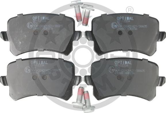 Optimal BP-12334 - Тормозные колодки, дисковые, комплект unicars.by