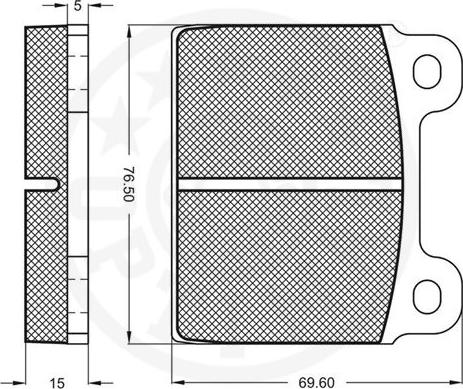 Optimal 2110 - Тормозные колодки, дисковые, комплект unicars.by