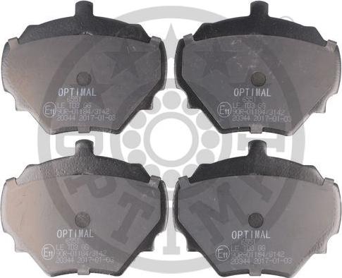 Optimal BP-06551 - Тормозные колодки, дисковые, комплект unicars.by