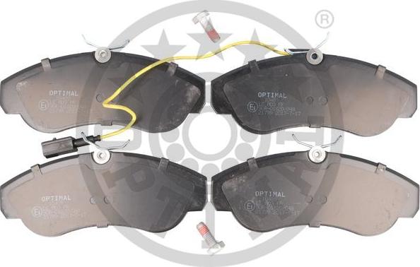 Optimal BP-10489 - Тормозные колодки, дисковые, комплект unicars.by