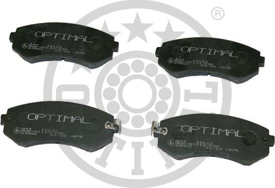 Optimal BP-12123 - Тормозные колодки, дисковые, комплект unicars.by