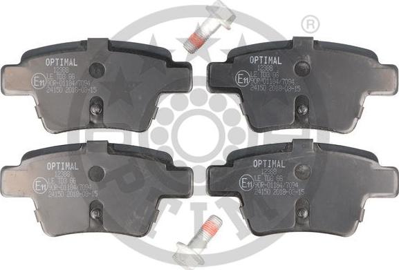 Optimal BP-12388 - Тормозные колодки, дисковые, комплект unicars.by