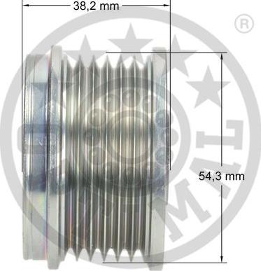 Optimal F5-1046 - Шкив генератора, муфта unicars.by