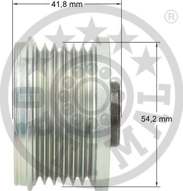 Optimal F5-1052 - Шкив генератора, муфта unicars.by